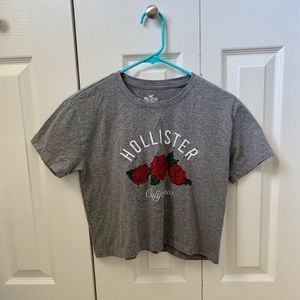 Hollister short sleeved cropped tee